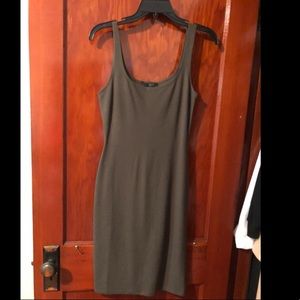 Olive green dress-knee length